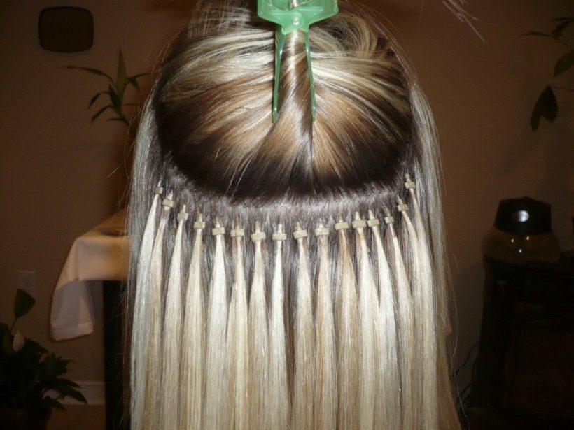 Keratin fusion hair extension strands